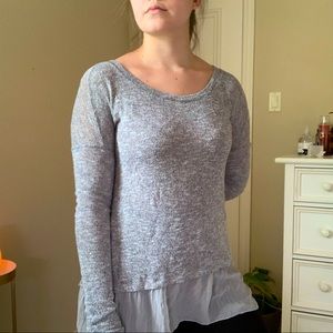 Grey tunic sweater